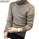 Mens Winter Thick Warm Cashmere Sweaters Autumn Men Turtleneck Knitted Brand Casual Sweaters Slim Fit Pullover Male Knitwear