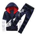 2019 brand sporting suit men warm hooded tracksuit track men's sweat suits set letter print large size sweatsuit male 5XL sets