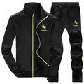 Men Tracksuits with Pants New Gyms Set Thicken Fleece Male Autumn Two Piece Clothing Casual Track Suit Sportswear Sweatsuits