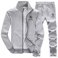 Men Tracksuits with Pants New Gyms Set Thicken Fleece Male Autumn Two Piece Clothing Casual Track Suit Sportswear Sweatsuits