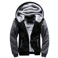 Men's Winter Casual Sportwear Suits 2018 Letter Print Men tracksuit jacket + pants sweatshirt set Thick Zipper fleece warm