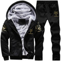 Men sweatshirt Set 2019 New Arrival 3 Color Mens fleece Winter Casual Warm Tracksuits Male Winter Thick Slim Fit Sets M-4XL