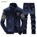 Mens tracksuit Set 2019 sportswear Exercise hoodies Suit Autumn Winter Men Sweatshirt Jogger Pants Set Sudaderas Hombre