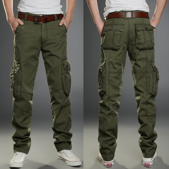 2019 Brand Mens Military Cargo Pants Multi-pockets Baggy Men Pants Casual Trousers Overalls Army Pants Cargo Pants high quality