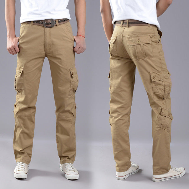 2019 Brand Mens Military Cargo Pants Multi-pockets Baggy Men Pants Casual Trousers Overalls Army Pants Cargo Pants high quality