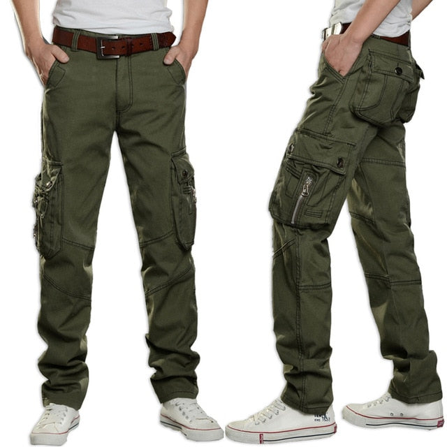 2019 Brand Mens Military Cargo Pants Multi-pockets Baggy Men Pants Casual Trousers Overalls Army Pants Cargo Pants high quality