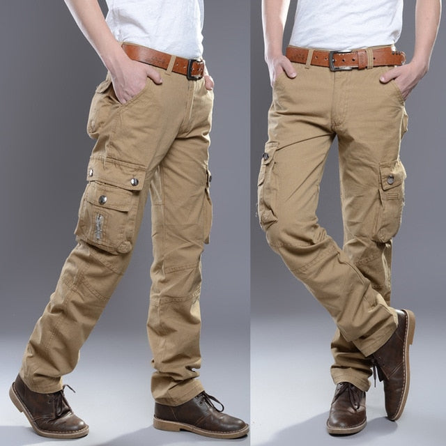 2019 Brand Mens Military Cargo Pants Multi-pockets Baggy Men Pants Casual Trousers Overalls Army Pants Cargo Pants high quality