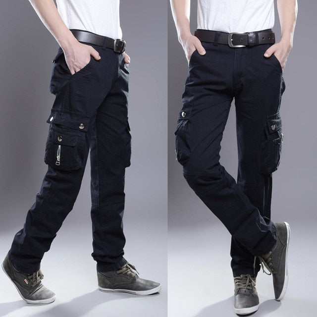 2019 Brand Mens Military Cargo Pants Multi-pockets Baggy Men Pants Casual Trousers Overalls Army Pants Cargo Pants high quality