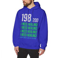 Hoodie I NEED HEALING Player Has Left Hoodies Streetwear XL Pullover Hoodie Mens Popular Long Length Cotton Blue Hoodies