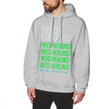 Hoodie I NEED HEALING Player Has Left Hoodies Streetwear XL Pullover Hoodie Mens Popular Long Length Cotton Blue Hoodies